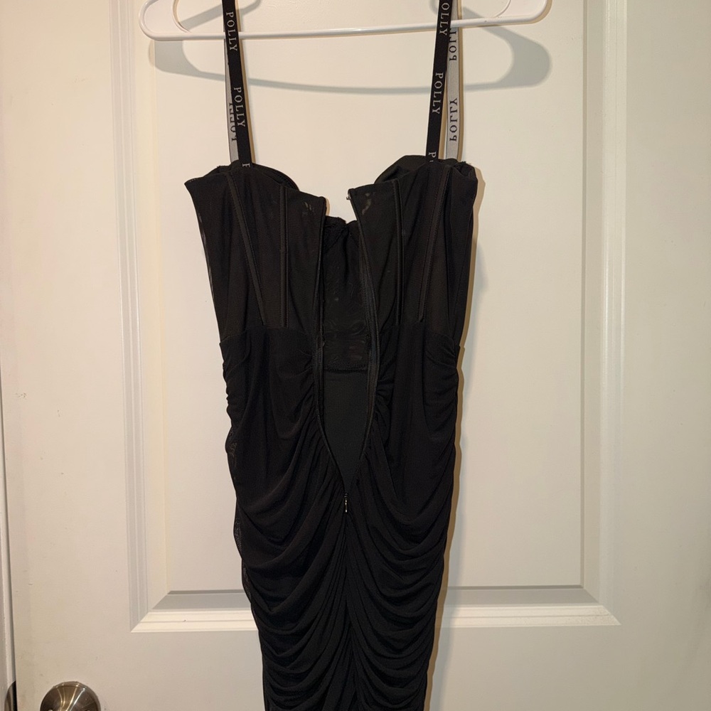 Oh Polly Black Corset Mini Dress - Picture 4 of 7